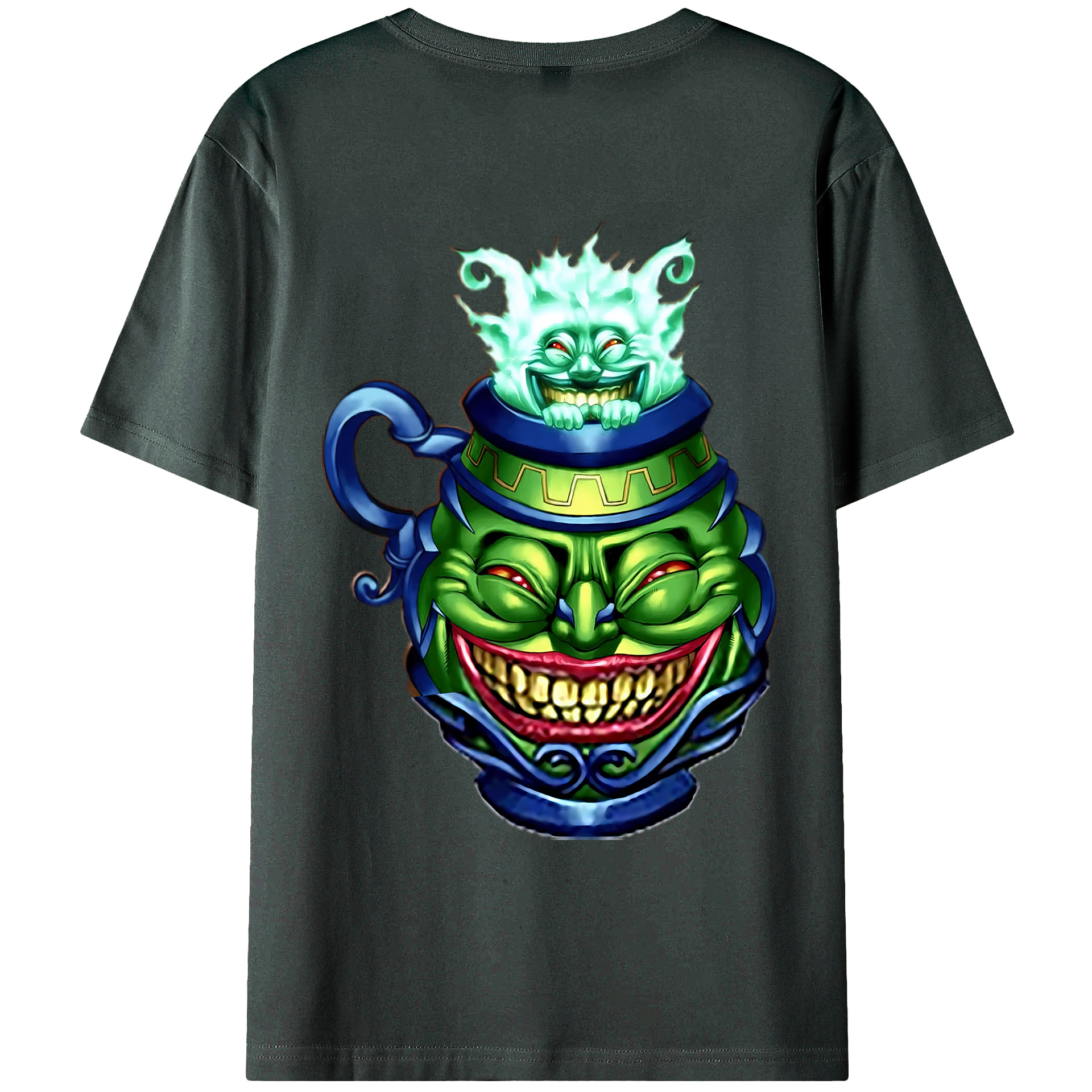 （画像用） 遊☆戯☆王 Yu-Gi-Oh! 綿100％ メンズ半袖Tシャツ（バックプリント） 通気性
